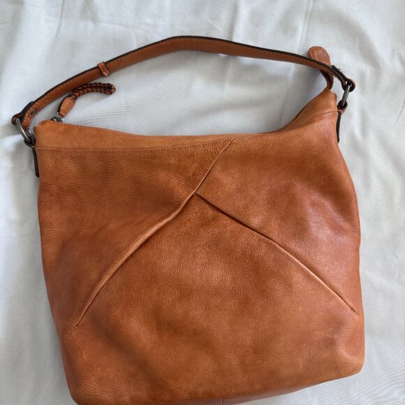 Handbags - Women's shoulder bag Brown genuine leather tote bag